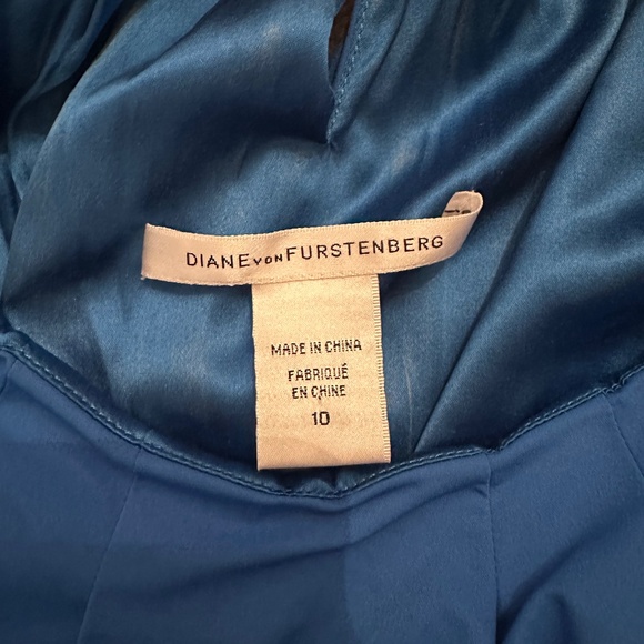Diane Von Furstenberg Jamila Dress in Bluebird - Picture 4 of 5